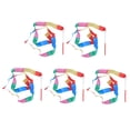 thumbnail image 4 of SHOWERORO 5Pcs Assorted Color Satin Gymnastics Ribbon for Dancing and Training 12.6*1.8in, 4 of 8
