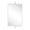 thumbnail image 4 of TEHOME Chrome Beveled Rectangle Pivot-N-View Bathroom Vanity Mirror 14x22", 4 of 7