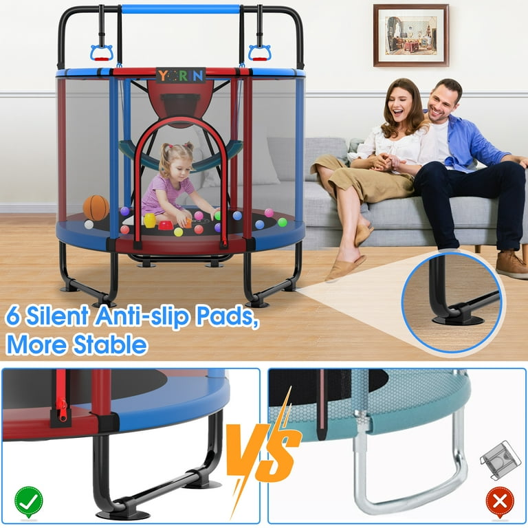 yunn☆kids LIFE YORIN Trampoline for Kids, 60