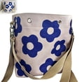 thumbnail image 6 of Women Tote Handmade Crochet Flower Tote Knit Floral Purse Bag Boho Beach Handbags Crossbody Shoulder Bag For Vacation, 6 of 6