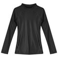 thumbnail image 5 of YIZYIF Womens Glossy Long Sleeve T-Shirt Seamless Nylon Spandex Tops for Running Fitness Workout, 5 of 7
