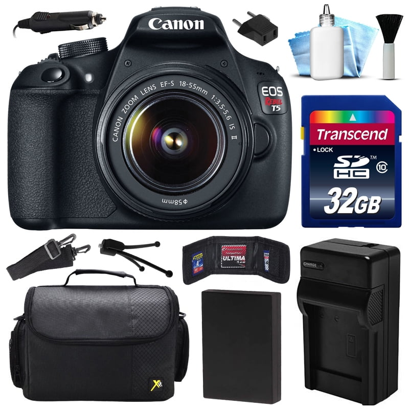 Canon EOS Rebel T5 1200D DSLR Digital Camera w/ 1855mm Lens (32GB