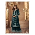 thumbnail image 6 of Dazzling Faux Georgette Salwar Suit with Intricate Embroidery, 129E, 6 of 8