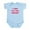 Sky Blue, variant on - Love My New Cousin Infant Bodysuit - Baby Light Bodysuit, Size Newborn - 24 Months