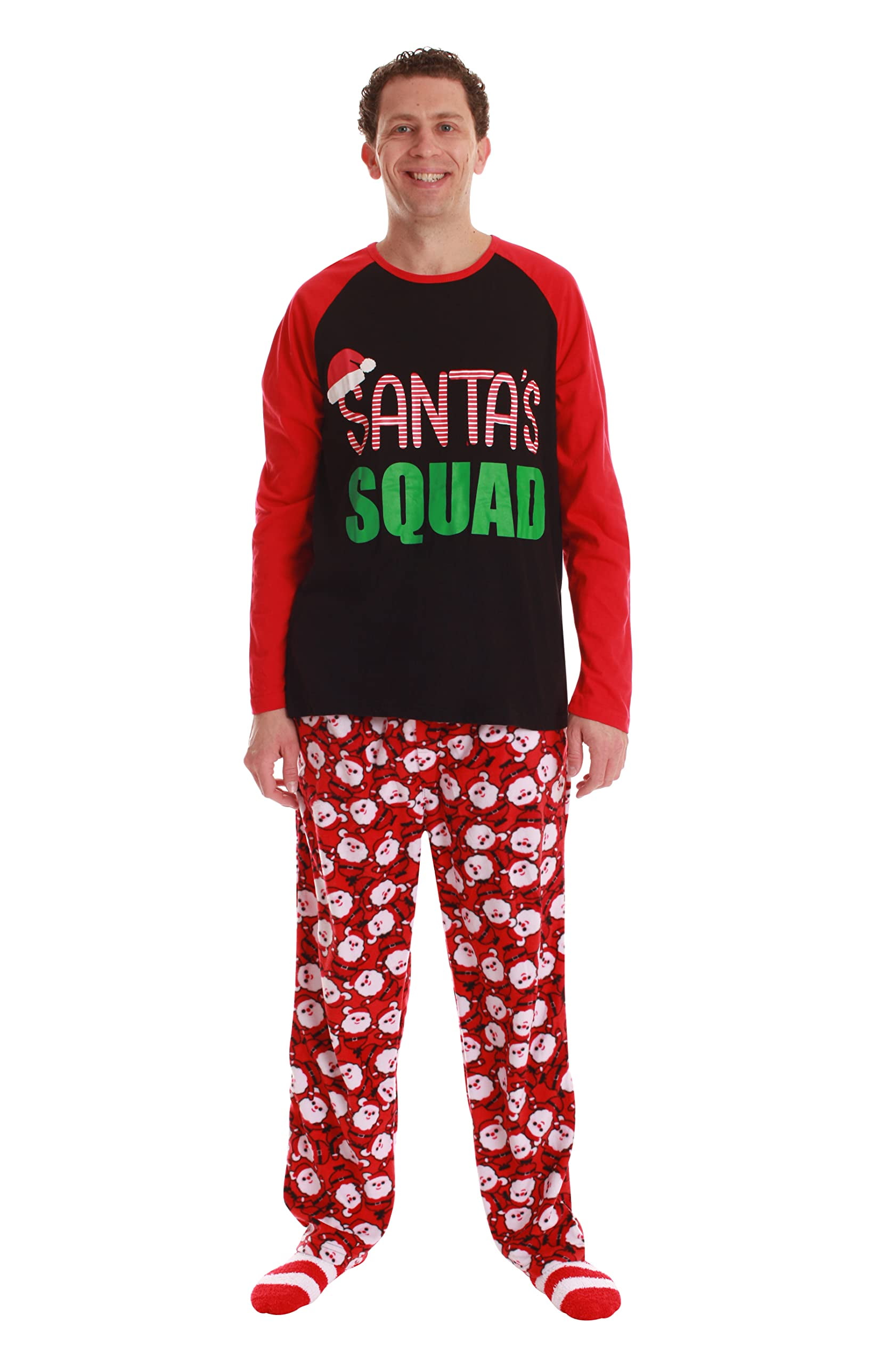 #followme Family Pajamas Microfleece (5-6, Santa Squad)