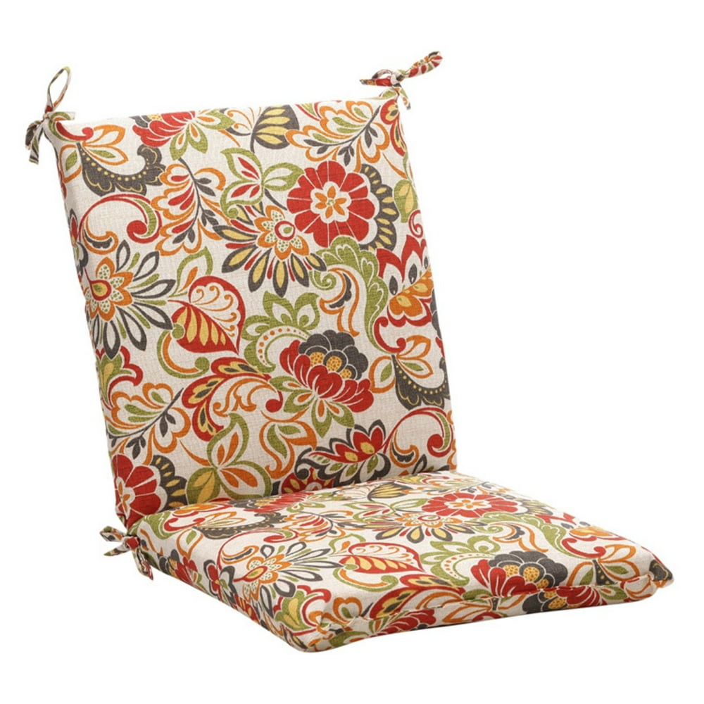 Pillow Perfect Outdoor Floral Chair Cushion - 36.5 x 18 x 3 in