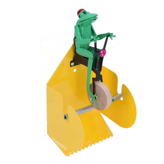 BIMZUC Frog Toilet Paper Holder, Iron and Wood Wall Mounted Fun Tissue Dispenser for Bathroom