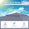 thumbnail image 6 of Costway 10x17 FT Pop Up Canopy Tent with Dual Adjustable Awnings, Silver-Coated Fabric Gray, 6 of 10
