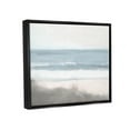 thumbnail image 3 of Stupell Industries Rolling Beach Waves Foamy Shoreline Graphic Art Jet Black Floating Framed Canvas Print Wall Art, Design by Kim Allen, 3 of 6
