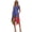 Crest Palm Colors, variant on Ladies Irregular Hem Casual Dress, Desert Horse Race Asymmetric Sleeveless Sundress, with side pockets Summer Sleeveless Dress for Vacation and Casual Wear