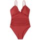 thumbnail image 2 of Gibobby Trajes de baño mujer una pieza Mujeres 1 pieza WebbingTank Trajes fruncidos Vintage Up Entrenamiento atlético Traje de baño Baño Deporte Control (Rojo,M), 2 of 5