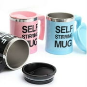 Auto Mixing coffee cup Stainless Electric Lazy Self Stirring Mug Tea Mug (Blue)