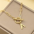 thumbnail image 5 of L.YY Gold Initial Letter D Pendant Necklace, OT Clasp Chain , (Includes Gift Box), 18 Inches, Link Chain, 5 of 6
