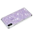 thumbnail image 2 of Allytechgroup Glitter Bling Case Compatible with Apple iPhone XS Max for Girls Women, Slim Fit Soft TPU Back Cover Anti-Scratch Bumper Shockproof Phone Case for iPhone XS Max, Purple, 2 of 5