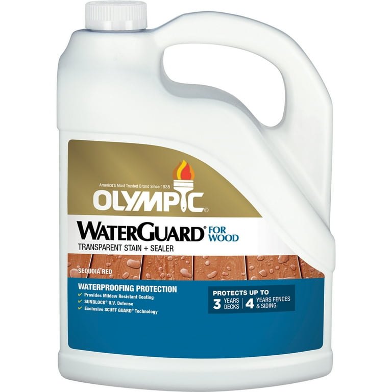 Olympic WaterGuard Sequoia Red Transparent Exterior Wood Stain and