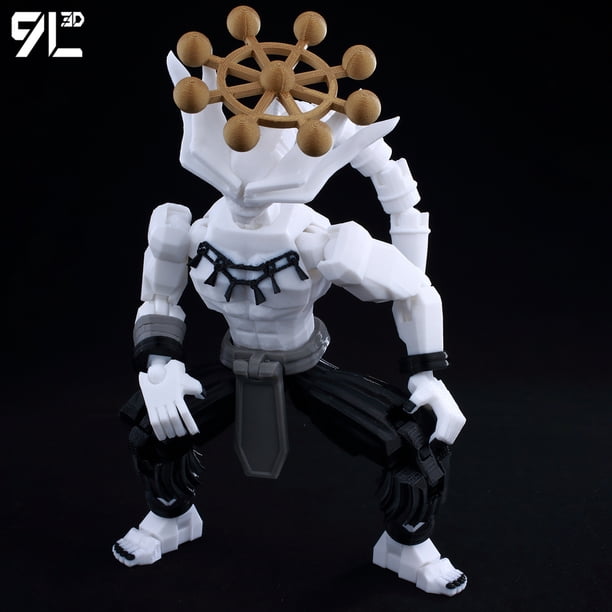 9L3D Anime Mahoraga Action Figure Lucky13 Dummy13 Movable Multi