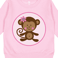 thumbnail image 3 of Inktastic Monkey Girl Toddler Sweatshirt, 3 of 4