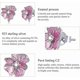thumbnail image 4 of 925 Sterling Silver Stud Earrings for Girls Ear Studs Hypoallergenic Earring for Women Fashionable jewelry, 4 of 4