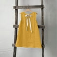 thumbnail image 5 of Gamivast Clothes Under $5.00 Girls Summer Sleeveless Linen Dress Casual Crew Neck A Line Dress Twirly Skater School Recital Dress Flowy Casual Beach Sundress Yellow Previous History, 5 of 8