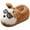 A01-Khaki, variant on HCNTES Litte/Big Kids Toddler Slippers Baby Girls Boys House Shoes Children's Non Slip Warm Soft Winter Fuzzy Indoor Slipper(A01-Black,8)
