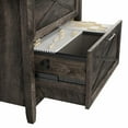 thumbnail image 3 of Bush Furniture Key West 48W Writing Desk with 2 Drawer Lateral File Cabinet and 5 Shelf Bookcase, Dark Gray Hickory, 3 of 7