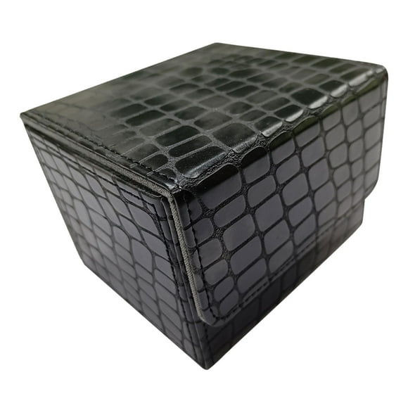 Card Deck Box Storage Holder Card Storage Box for Sports Cards Trading Cards Black