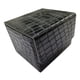 thumbnail image 1 of Caja de baraja de cartas, tarjetero de cuero PU, caja de juego de baraja de tarjetas de exhibición, almacenamiento de tarjetas Negro, 1 of 7