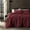 Burgundy, variant on Sleep Zone Duvet Cover King Size, Stone Washed, Soft and Comfortable with Natural Wrinkles, Easy Care, Gift-Wrapped, Safe and Skin-Friendly(Grey, King)