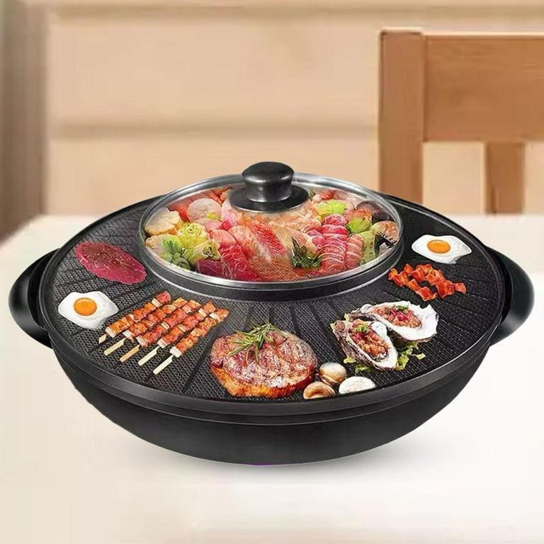 110V Electric Teppanyaki Table Top Grill Electric Baking Pan Barbecue Machine Non-Stick Barbecue Grill Plate for Kitchen Indoor&Outdoor Household Use 110V Electric Teppanyaki Table Top Grill Electric Baking Pan Barbecue Machine Non-Stick Barbecue Grill Plate for Kitchen Indoor&Outdoor Household Use
