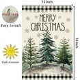 thumbnail image 6 of Merry Christmas Garden Flag 12.5x18 Double Sided Outside, Winter Christmas Tree Snowflake Holiday Yard Flag Buffalo Plaid Xmas Outdoor Decotaion 2-12, 6 of 6