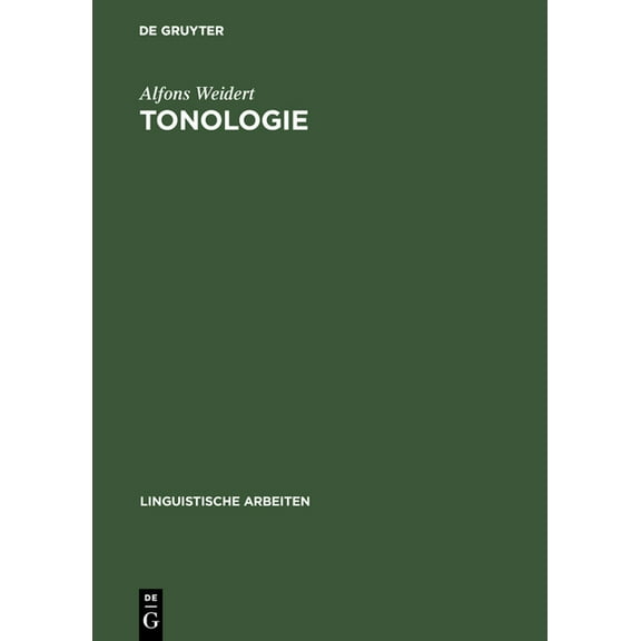 Linguistische Arbeiten Tonologie, Book 105, (Hardcover)