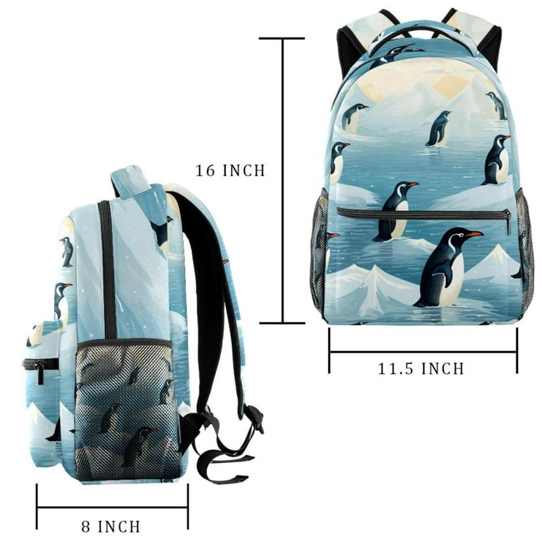 Penguin Backpack for Teens Boys Girls Daily Rucksack Large Capacity School Bags with Adjustable Shoulder Strap Walmart