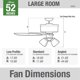 thumbnail image 5 of Ventilador de Techo Hunter Crestfield 54205 132 cm con Luces LED Bronce, 5 of 9