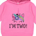 thumbnail image 3 of Inktastic 2nd Birthday Unicorn 2 Year Old Girl Toddler Hoodie, 3 of 4
