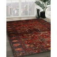 thumbnail image 3 of Ahgly Company Machine Washable Indoor Square Traditional Dark Red Area Rugs, 3' Square, 3 of 7