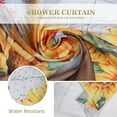 thumbnail image 4 of Extra Long Shower Curtain  Farmhouse Funny Cute Cow Sunflower Rustic Wooden Country Fabric Cloth Shower Curtain Set with 12 Hooks for Bathroom Decor Accessories Bathtub Curtain, 72"x84", 4 of 12