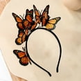 thumbnail image 4 of Headband Happydeer Women Headband Colorful Butterflies Decor Hair Band Hair Accessories for Parties Cosplay Halloween (Type I), 4 of 13
