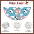 thumbnail image 3 of Sikiie Panda Flying in the Sky Nativity Christmas Tree Skirt, Jesus Christian Winter Holiday Tree Mat Decoration(30-48IN)36", 3 of 6