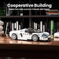 thumbnail image 5 of Ylutex Speed Champion C850 Racing Car Building Block Kit with Acrylic Display Case, 27070 Collectible Model Car Kits, Building Blocks Kit Racing Toy Cars for Adult(388 PCS), 5 of 7