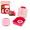 Pink, variant on PoppiKids, Bento Lunch Box for Kids Meals, with Thermos Soup Food Jar - Blue