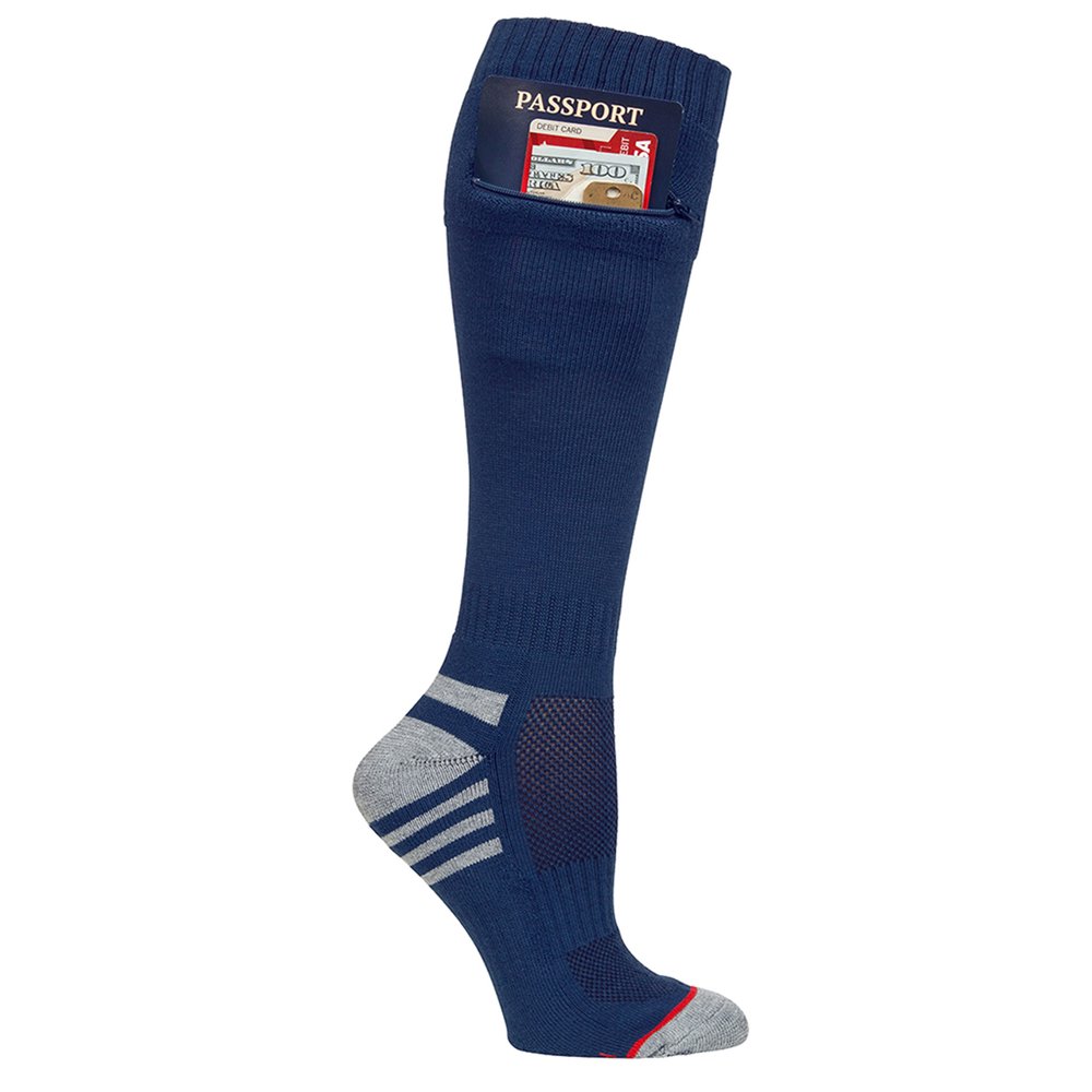Pocket Socks Pocket Socks Women's Travel Security Socks with Zip