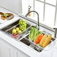thumbnail image 2 of OATIPHO Transparent Over The Sink Dish Drying Rack and Drain Basket for Kitchen Accessories, 2 of 8
