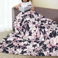 thumbnail image 6 of Sikiie Lilies Flowers Ultra-Soft Micro flannel Blanket Luxury All Seasons Warm Blanket for Bedding Sofa and Travel (4 sizes)-80"x60", 6 of 7
