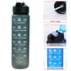 thumbnail image 1 of Tazas de agua de 1000 ml para adultos y niños hervidor deportivo motivacional con degradado de paja (negro) JShteea Libre de BPA, 1 of 6
