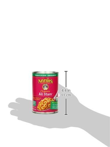 Annie's Organic All Stars Canned Pasta in Tomato & Cheese Sauce 15 oz -Pack of 12