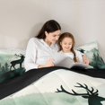 thumbnail image 4 of Manfei Wild Buck Twin Comforter Sets,Natural Green Pine Mountain Bedding Set,Black Reversible,2pcs,1 Comforter and 1 Pillowcase, 4 of 7
