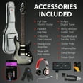 thumbnail image 6 of Best Choice Products Beginner HSS Electric Guitar Kit w/ Headphone Amp, Gig-Bag, Headphones - Silverburst/Black, 6 of 10