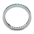 thumbnail image 4 of TriJewels 1.50 ctw Round Blue Topaz (2.70 mm) Eternity Band in 10K White Gold, 4 of 6