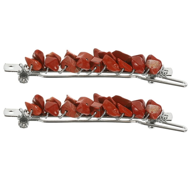 2 pinzas para el pelo con piedras de cristal, horquillas coloridas, accesorios para el cabello de moda