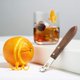 thumbnail image 2 of Channel Knife, Cocktail Garnish Citrus, herramienta de barra de madera de nogal y acero inoxidable con remaches, juego de 1, marrón, 2 of 5